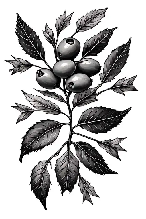 Olive Branch With Arrows