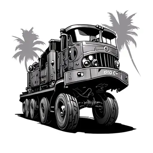 Big Loco From The Homies Black And Grey Tattoo Style