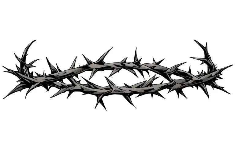 Crown Of Thorns Tattoo With Names
