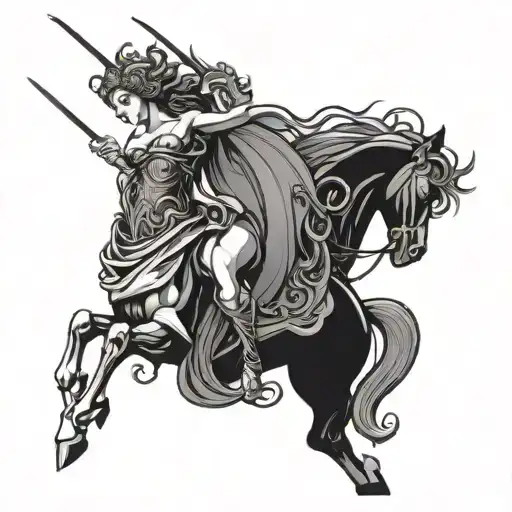 Athena Medusa Poseidon Pegasus