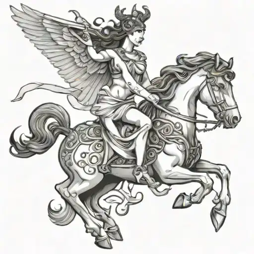 Athena Medusa Poseidon Pegasus