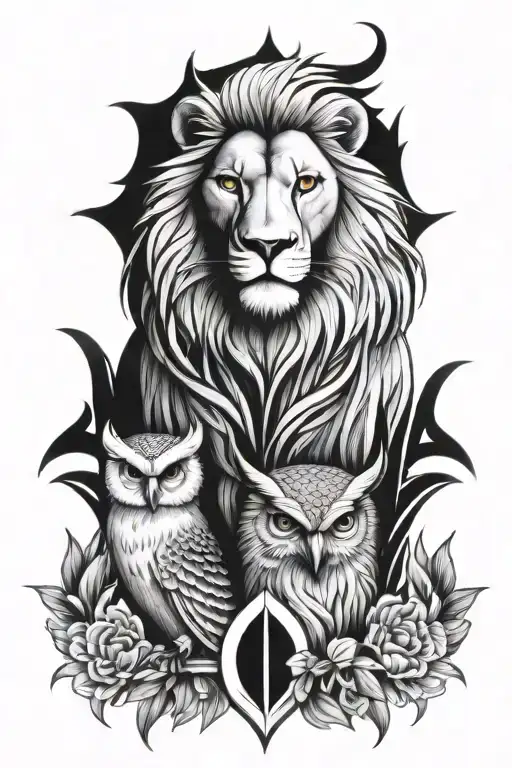 Lion And Owl