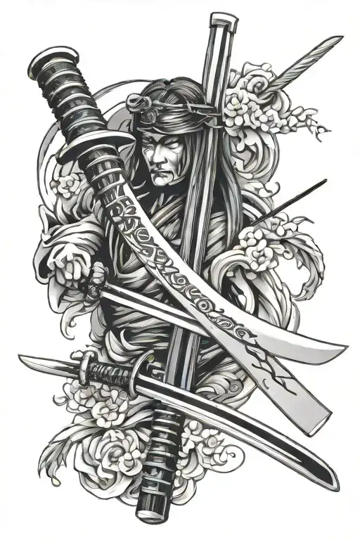 Katana With Japanese Letters