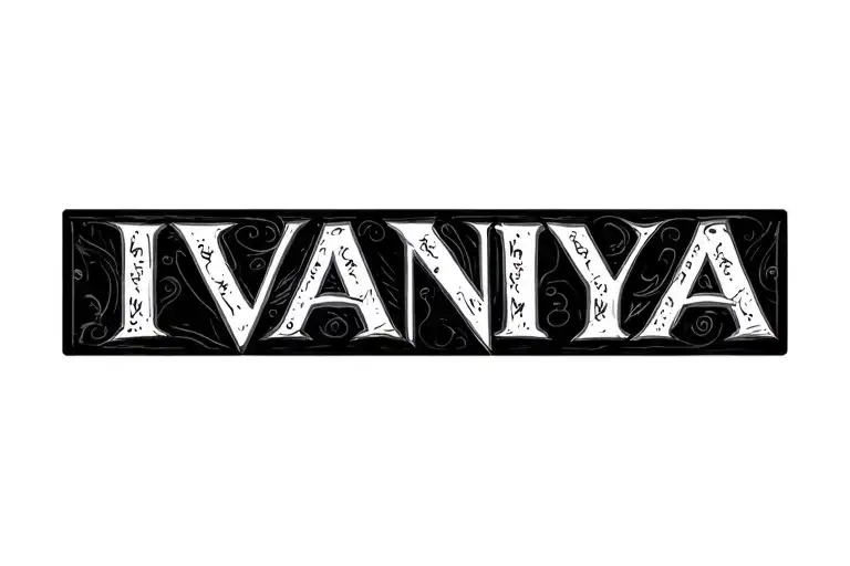 Arm Band With Name Of Ivaniya