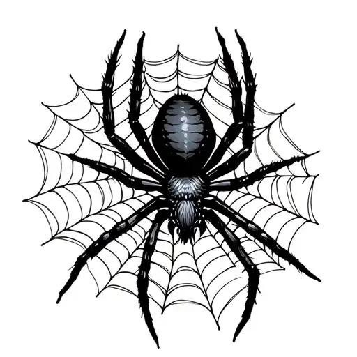 Spider Weaving A Web