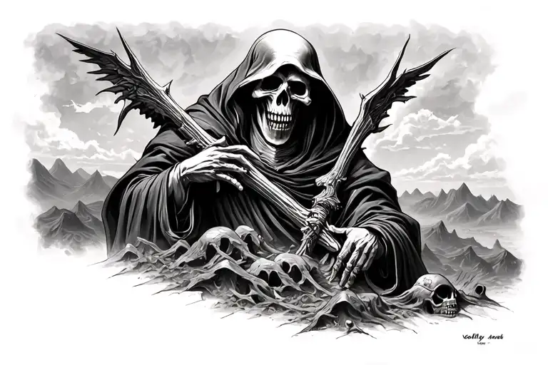 The Valley Of Death And Grim Reaper