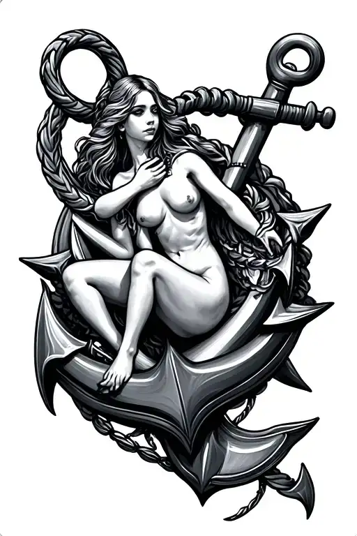 Murmade Sitting On An Anchor Intertwined