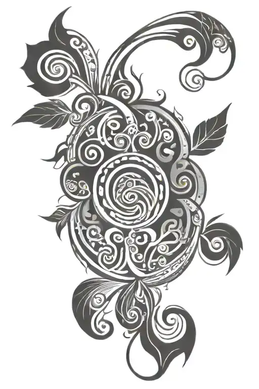 Unalome Symbol Horizontally