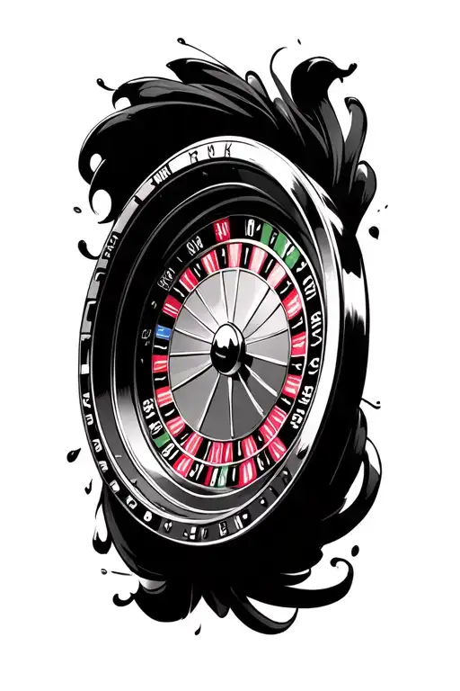 Casino Roulette Wheel Surrounded