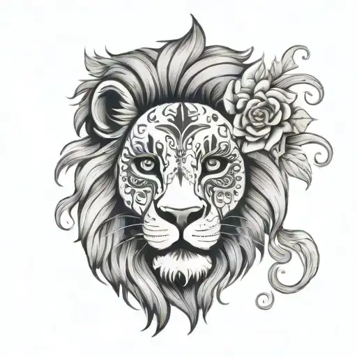 Lion Sugar Skull