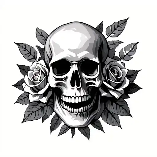 Skull And Roses