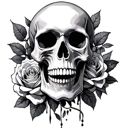 Skull And Roses