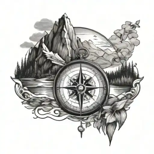 Compass Mountains Lake