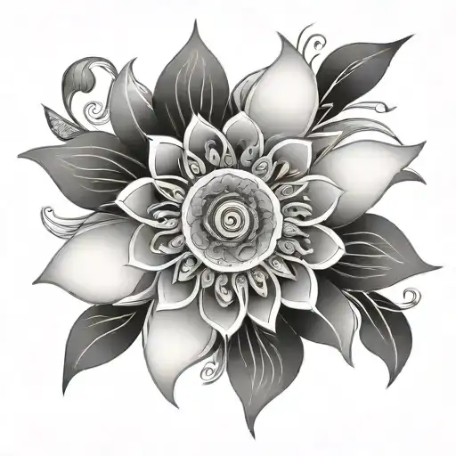 A Sun Turning Into A Mandala