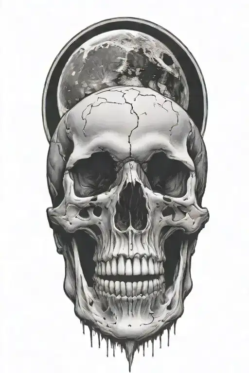 Moon And Skull
