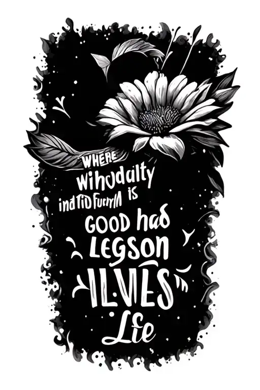 Slogan Is Where Individuality Finds Form And Who Had A Good Lesson In Life