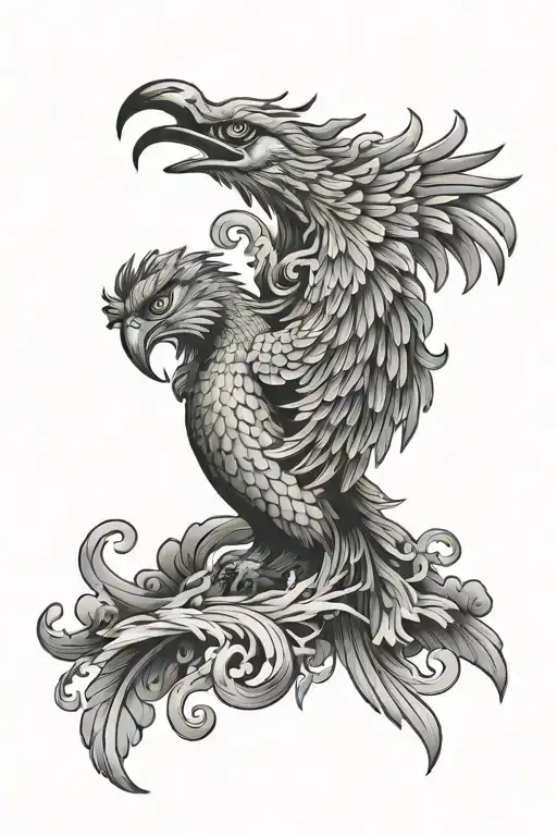 Japanese Phoenix Arm And Shoulder