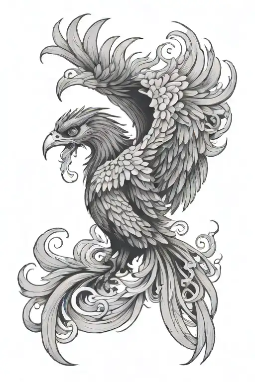 Japanese Phoenix Arm And Shoulder