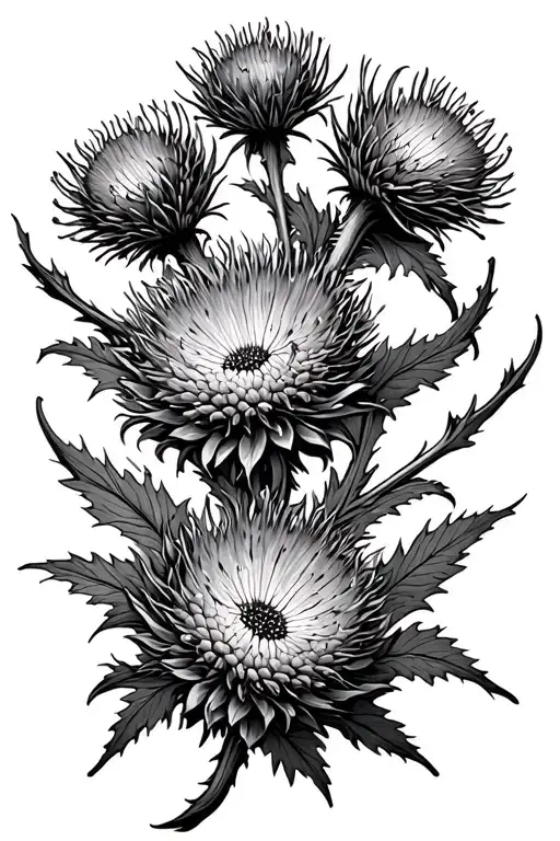 Scottish Thistle Flowers