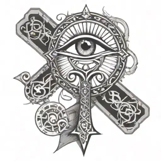 Ankh Symbol And An Eye