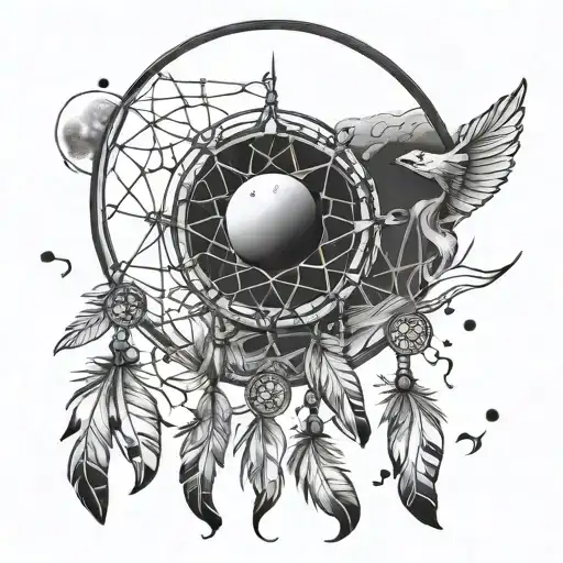 Dream Catcher With Moon Phases