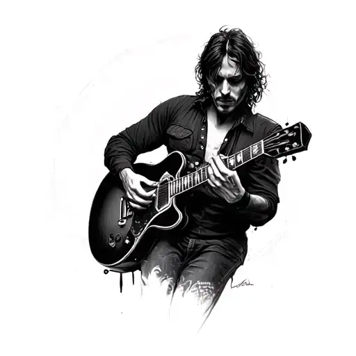 Johhny Branimir Stulic From Azra Band Performing And Playing A Guitar