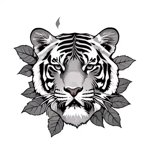 Tiger Rose Clock Mountain