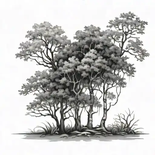 Trees Background Looking