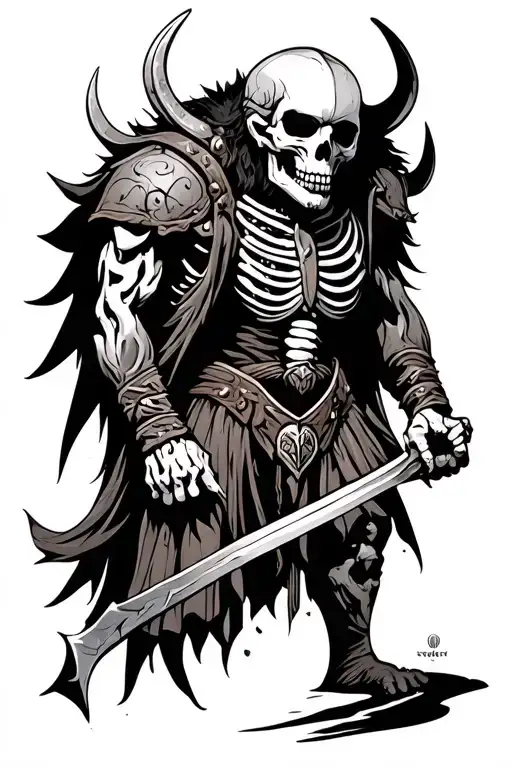 Viking Berserker Skeleton