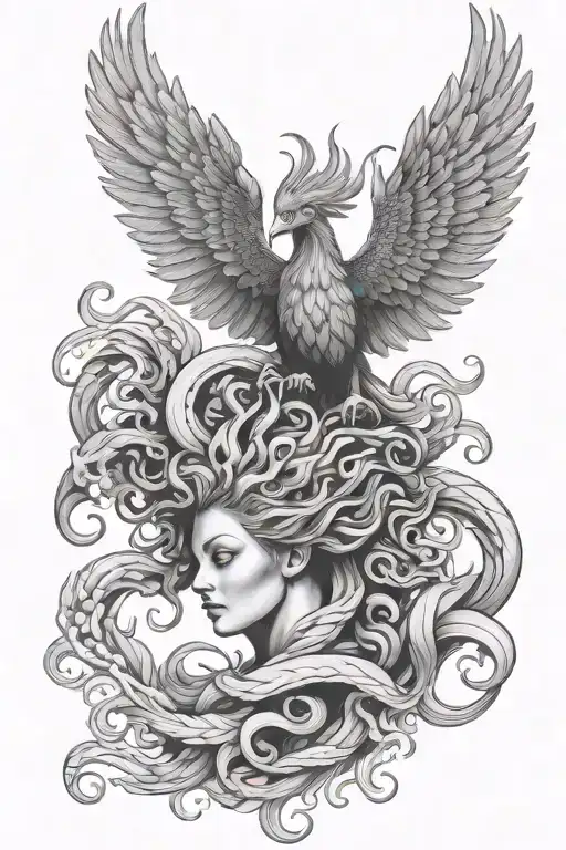 Medusa Turning Phoenix