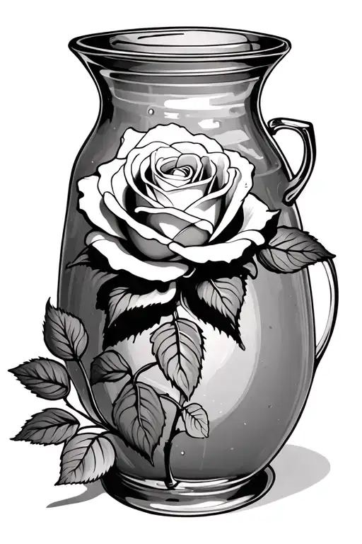 Rose In Honey Pot