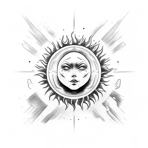 Sun With Face