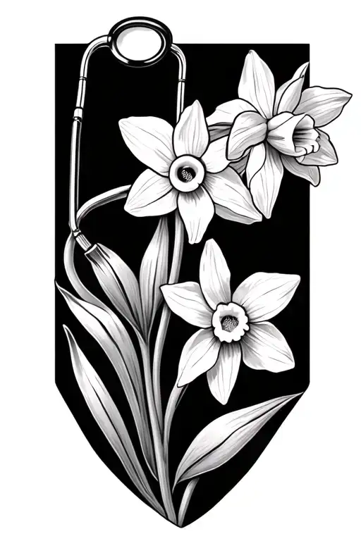 Stethoscope And Daffodil