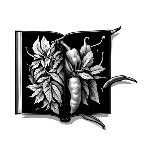 Chili Pepper Open Book