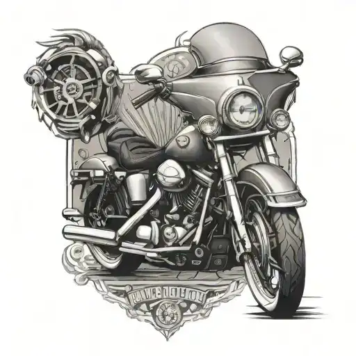 Male Harley Davidson Tattoo Sweden