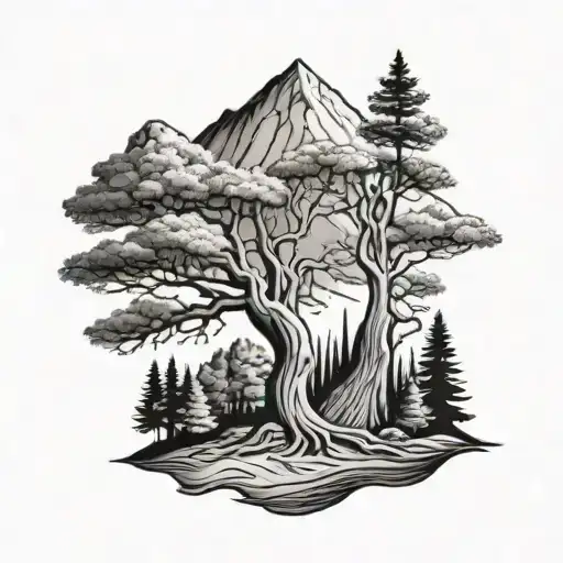 Tree And Mount