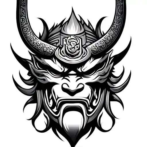 Samurai Oni Mask