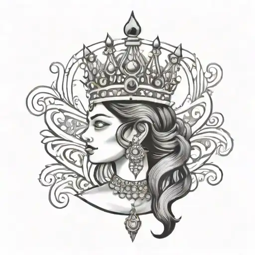 Sneha With Crown Symbol On S