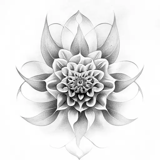 Meaningful Koru Style Dahlia