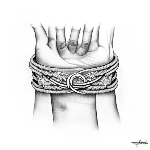 Bracelet With Giana Written On It