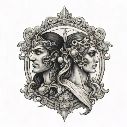 George Gemini Greek Gothic