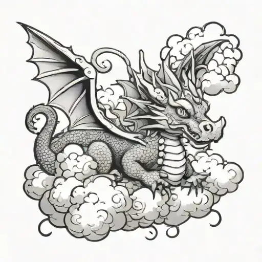 Cutety Dragon Cloud Background