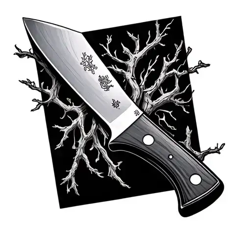 Make It A Chef Knife Mixed With Poison Tree Branches