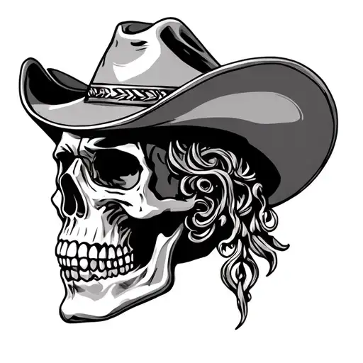 Mexican Cowboy Skull Wearing