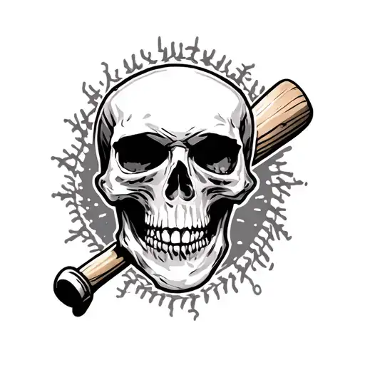 Baseball Skull Sleeve