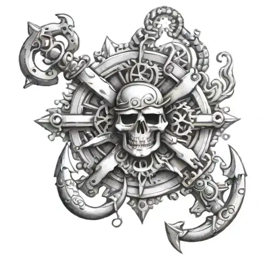 Steampunk Marine Anchor