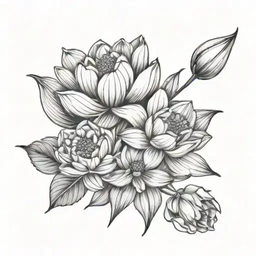 Lotus Tulip And Hibiscus Flower Bouquet