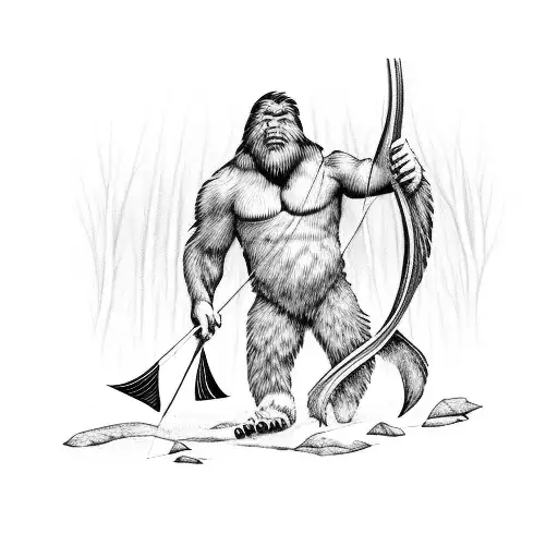 Bigfoot Hunting With A Bow And Arrow