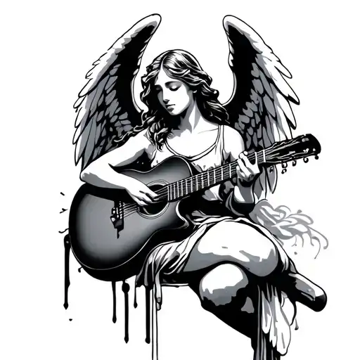 Angel Playing Guitar