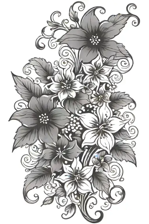 Small Vine Of Flowers